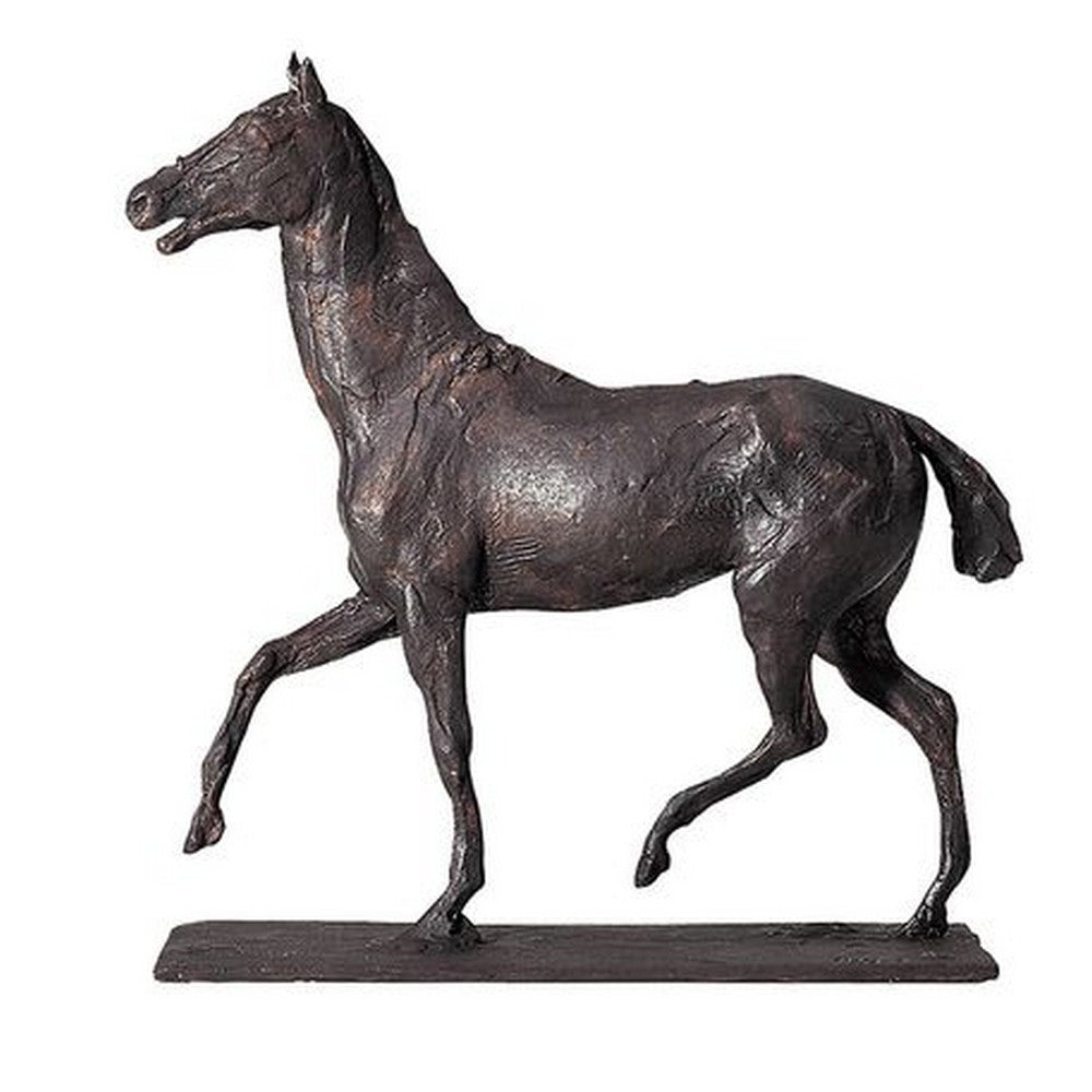 Stående hest. Degas - bronze