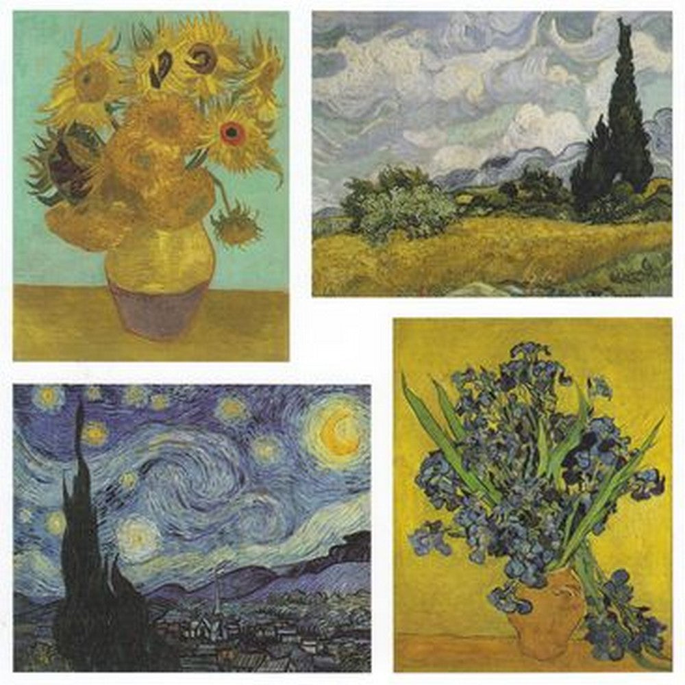 Vincent van Gogh dobbeltsidet puslespil - 120 brikker